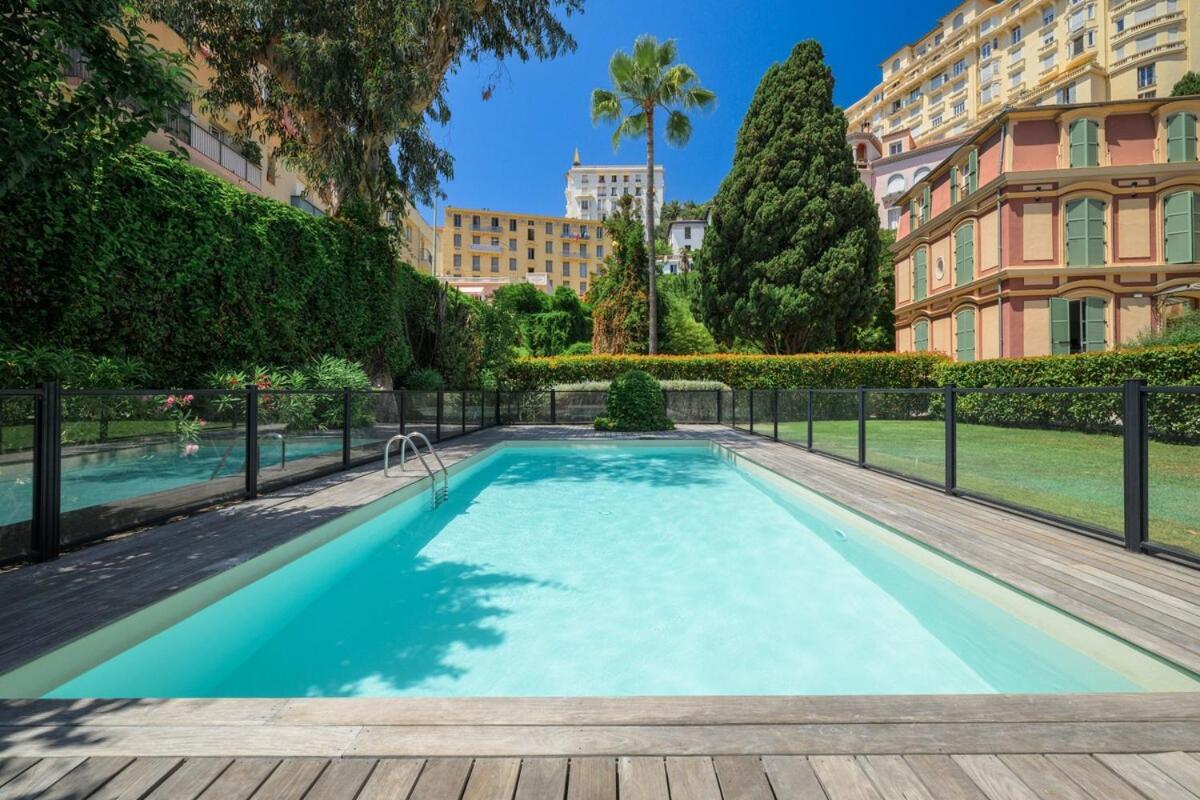 Le Coq Wagner - Parking - Air Conditioning - Pool Apartman Menton Kültér fotó